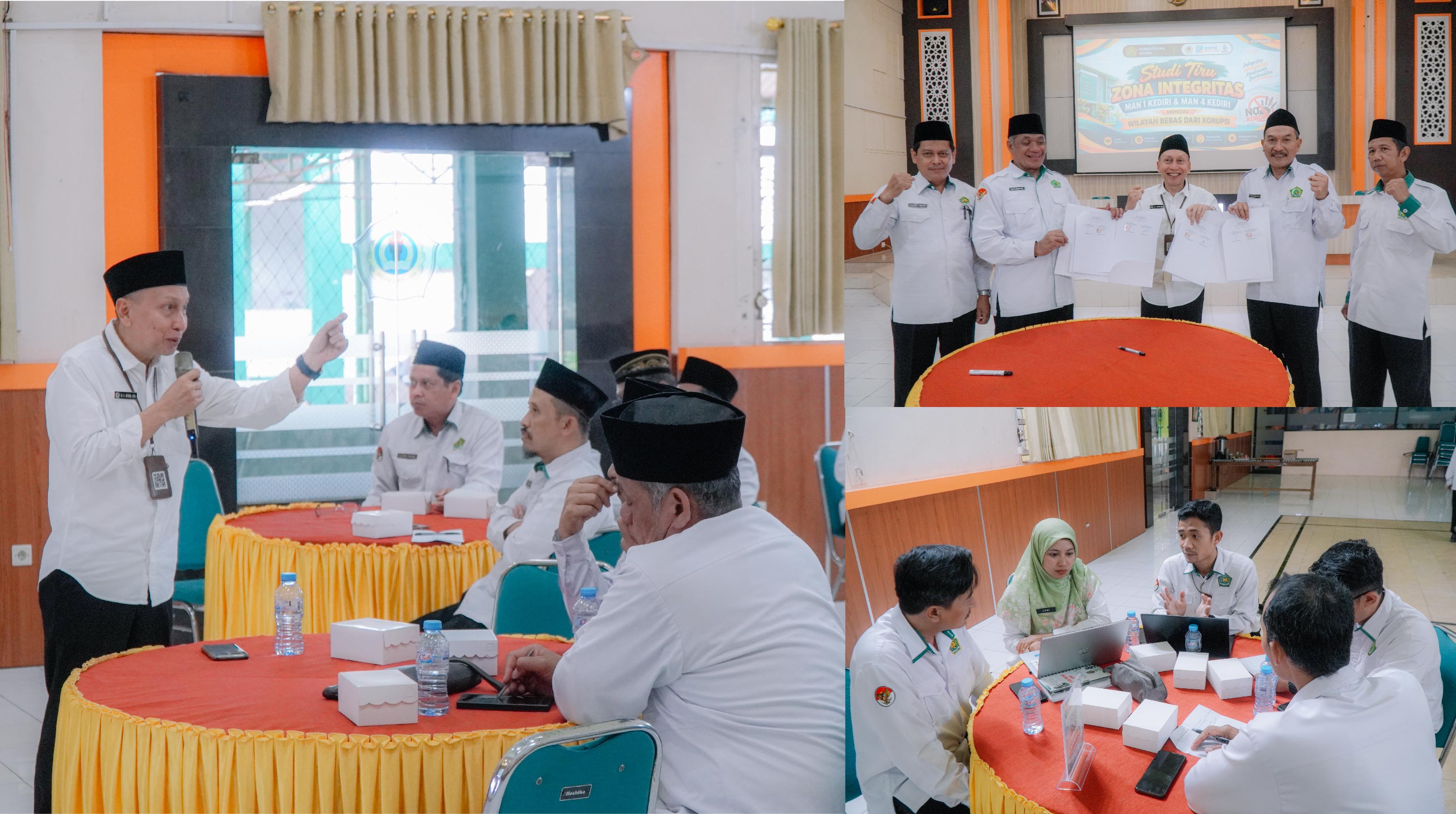 MAN 1 Kota Malang Berbagi Praktik Baik Zona Integritas bersama MAN 1 dan MAN 4 Kediri
